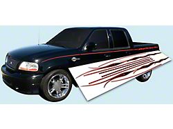 Harley Davidson Edition Upper Flame Stripes; Charcoal/Red/Dark Red (2002 F-150 Harley Davidson)