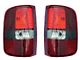 Harley Davidson Style Tail Lights; Black Housing; Red/Clear Lens (04-08 F-150 Styleside)