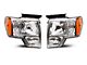 JDM Style Headlights; Chrome Housing; Clear Lens (09-14 F-150 w/ Factory Halogen Headlights)