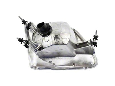 Headlight; Chrome Housing; Clear Lens; Driver Side (97-03 F-150 Lightning)