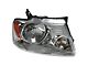 Headlight; Chrome Housing; Clear Lens; Passenger Side (04-08 F-150)