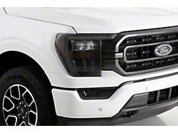 Headlight Covers; Carbon Fiber Look (21-23 F-150, Excluding Raptor)