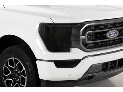 Headlight Covers; Smoked (21-23 F-150, Excluding Raptor)