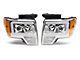 LED Projector Headlights; Chrome Housing; Clear Lens (09-14 F-150 w/ Factory Halogen Headlights)