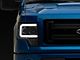 LED DRL Projector Headlights with Clear Corner Lights; Chrome Housing; Smoked Lens (09-14 F-150 w/ Factory Halogen Headlights)