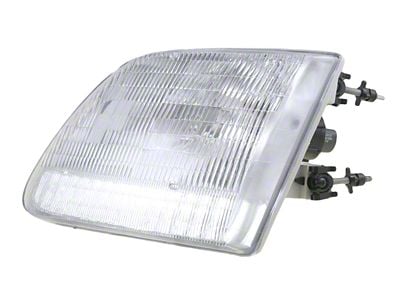 Headlights; Chrome Housing; Clear Lens (97-03 F-150)