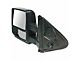 Heated Manual Towing Mirrors; Textured Black (01-03 F-150 SuperCrew)