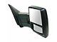 Heated Manual Towing Mirrors; Textured Black (01-03 F-150 SuperCrew)