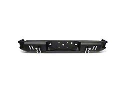 Heavy Duty Rear Bumper with D-Ring Shackles; Not Pre-Drilled for Backup Sensors; Black (09-14 F-150)