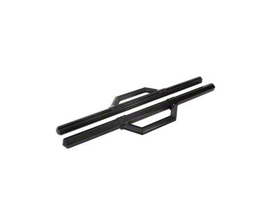 Hex Series Side Step Bars without Mounting Brackets; Gloss Black (15-24 F-150 Regular Cab)