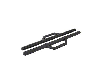 Hex Series Side Step Bars without Mounting Brackets; Textured Black (15-24 F-150 Regular Cab)
