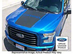 Hood Stripe with F-150 Logo; Carbon Fiber (15-20 F-150, Excluding Raptor)