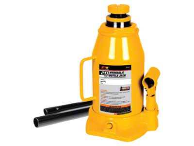 Hydraulic Bottle Jack; 20-Ton Capacity