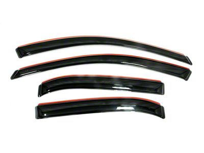 In-Channel Ventvisor Window Deflectors; Front and Rear; Dark Smoke (15-24 F-150 SuperCab)