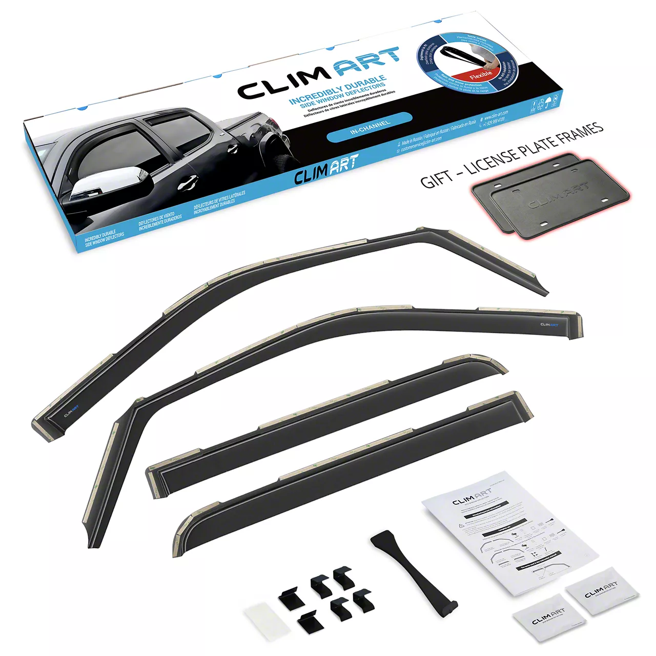 F-150 in-Channel Window Deflectors (21-25 F-150 SuperCrew) - Free Shipping