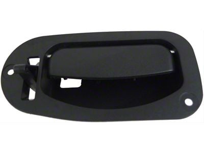 Interior Door Handle; Rear Left; Textured Black; Plastic (97-03 F-150 SuperCab)