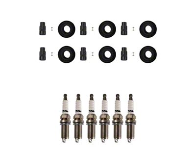 Iridium Spark Plugs with Coil Boots; 6-Piece (11-17 3.5L V6, 3.7L F-150)