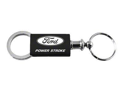 Powerstroke Black Anodized Aluminum Valet Key Fob