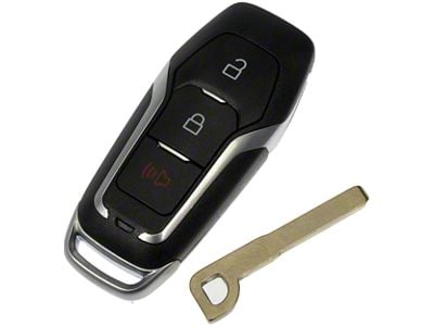 Keyless Entry Remote; 3-Button (15-17 F-150 w/o Remote Start)