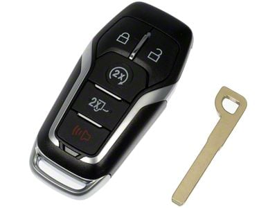 Keyless Entry Remote; 5-Button (15-17 F-150 w/ Remote Start & Powered Tail Gate)