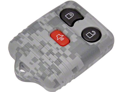 Keyless Entry Remote Case; Gray Digital Camouflage (98-14 F-150)