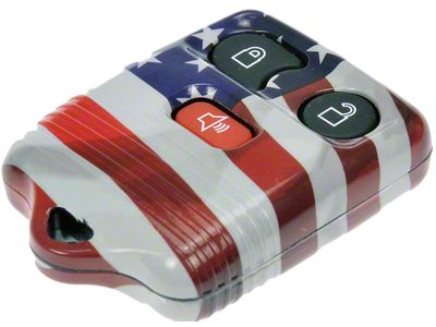 Keyless Entry Remote Case; US Flag (98-14 F-150)