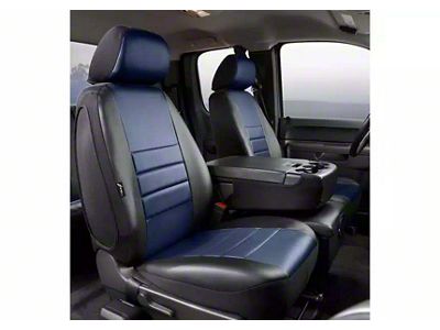 LeatherLite Series Front Seat Covers; Blue (15-24 F-150 w/ Bench Seat)