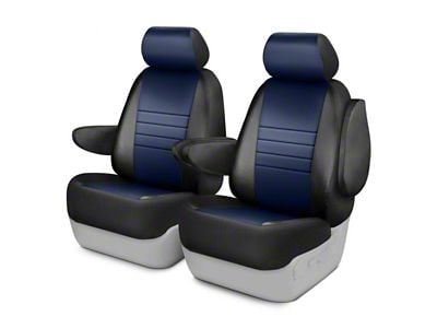 Fia LeatherLite Series Front Seat Covers; Blue (01-03 F-150 w/ Bucket Seats)