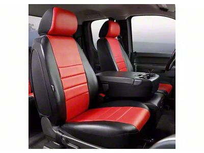 LeatherLite Series Front Seat Covers; Red (97-03 F-150 w/ Bench Seat)