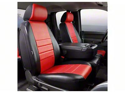 LeatherLite Series Front Seat Covers; Red (04-08 F-150 w/ Bench Seat)