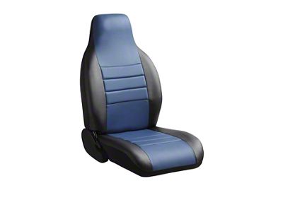 Fia LeatherLite Series Rear Seat Cover; Blue (15-22 F-150 SuperCab)