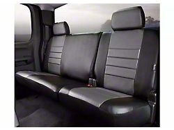 Fia LeatherLite Series Rear Seat Cover; Gray (15-24 F-150 SuperCrew)