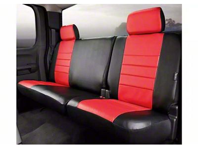 Fia LeatherLite Series Rear Seat Cover; Red (01-03 F-150 SuperCrew)