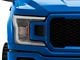 LED DRL Halogen Headlights; Black Housing; Clear Lens (18-20 F-150 w/ Factory Halogen Headlights)