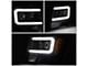 LED DRL Projector Headlights; Black Housing; Clear Lens (09-14 F-150 w/ Factory Halogen Headlights)