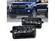 LED Fog Lights; Black Housing (15-20 F-150, Excluding Raptor)