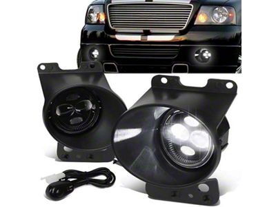 LED Projector Fog Lights with Switch; Clear (06-08 F-150)