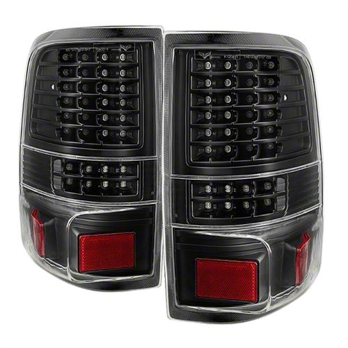 F-150 LED Tail Lights; Black (04-08 F-150 Styleside)