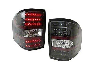 LED Tail Lights; Black Housing; Clear Lens (04-09 F-150 Flareside)