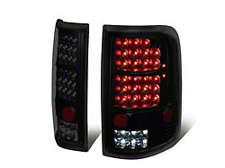 LED Tail Lights; Black Housing; Smoked Lens (04-08 F-150 Styleside)