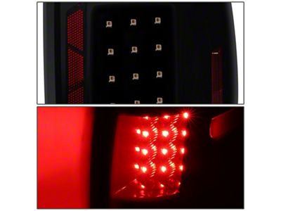 LED Tail Lights; Black Housing; Smoked Lens (09-14 F-150 Styleside)