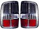 LED Tail Lights; Carbon Fiber Housing; Red/Clear Lens (04-08 F-150 Styleside)