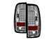 LED Tail Lights; Chrome Housing; Clear Lens (97-03 F-150 Styleside Regular Cab, SuperCab)