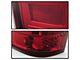 LED Tail Lights; Chrome Housing; Red Clear Lens (04-08 F-150 Styleside)