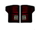 LED Tail Lights; Black Housing; Dark Red Smoked Lens (15-17 F-150 w/ Factory Halogen Non-BLIS Tail Lights)