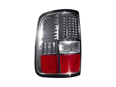 LED Tail Lights; Gunmetal Housing; Clear Lens (04-08 F-150 Styleside)