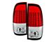 LED Tail Lights; Chrome Housing; Red/Clear Lens (97-03 F-150 Styleside Regular Cab, SuperCab)