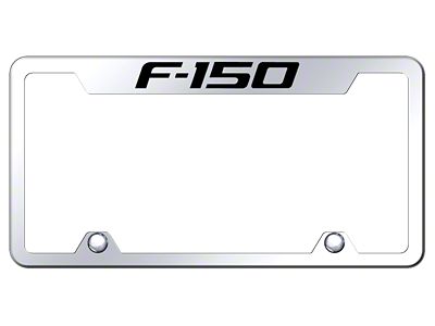 F-150 Laser Etched License Plate Frame; Mirrored (Universal; Some Adaptation May Be Required)