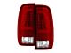 Light Bar LED Tail Lights; Chrome Housing; Red Clear Lens (97-03 F-150 Styleside Regular Cab, SuperCab)