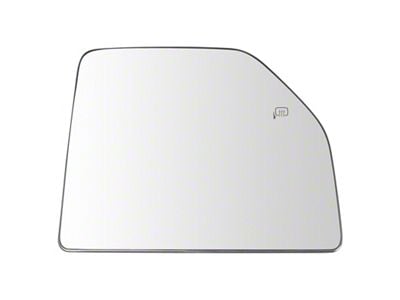 Lower and Upper Towing Mirror Glass; Passenger Side (15-20 F-150)